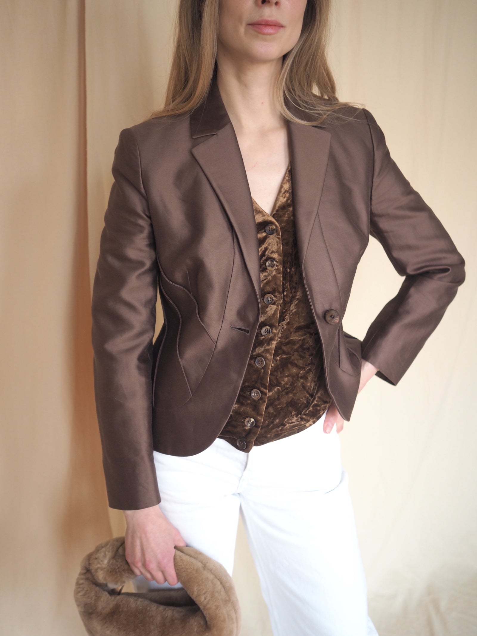 Jil Sander Velvet Vest