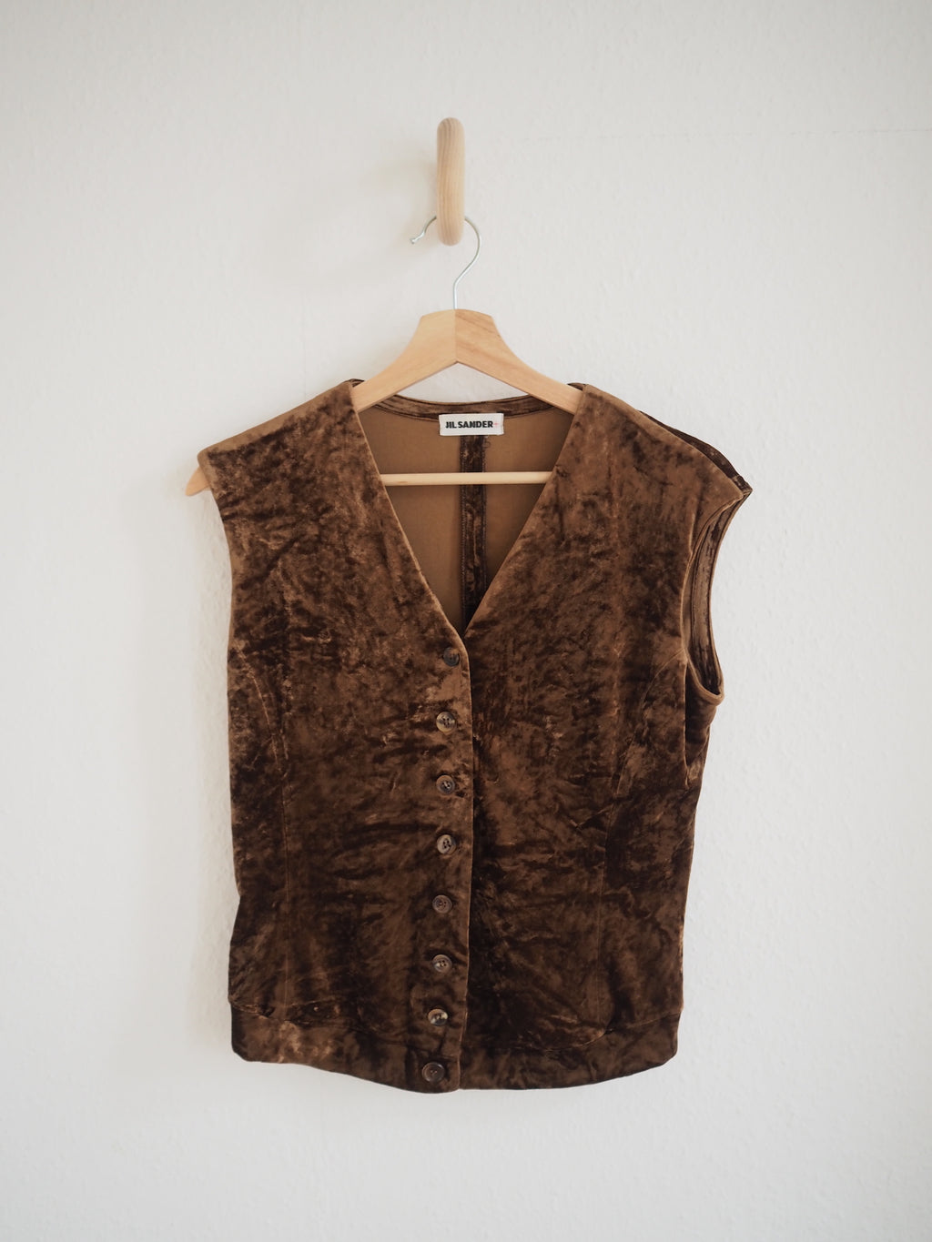 Jil Sander Velvet Vest