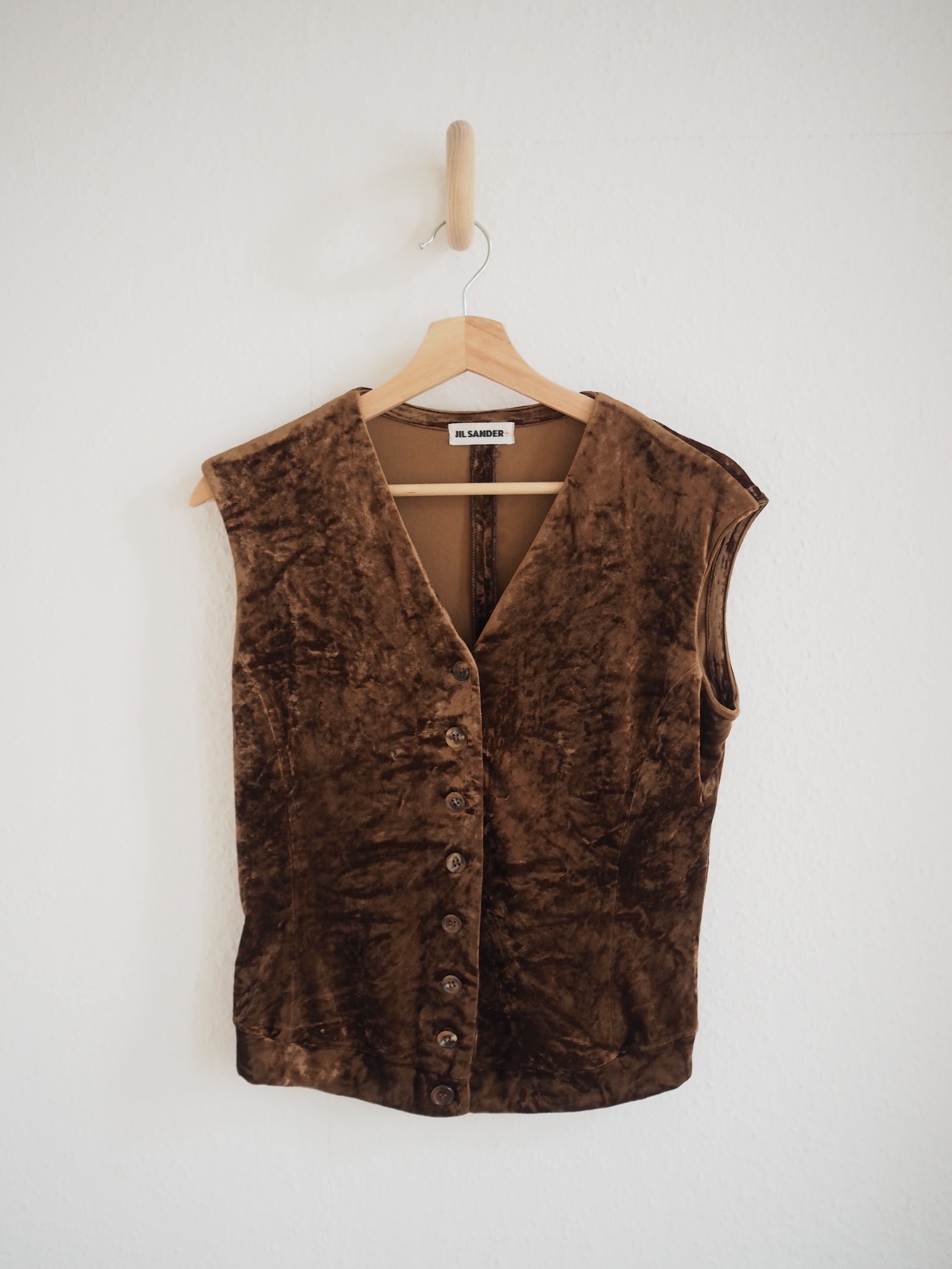 Jil Sander Velvet Vest