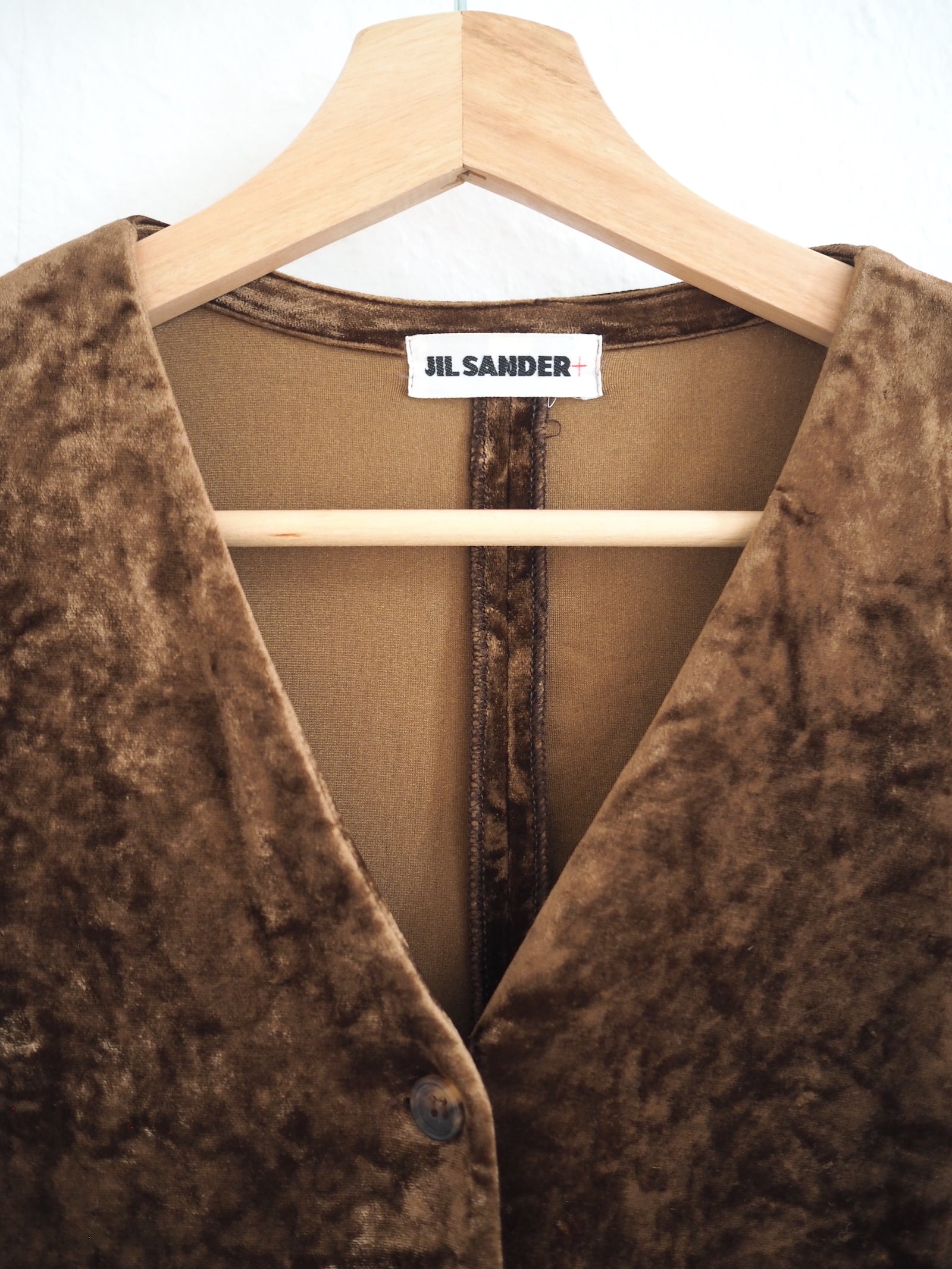 Jil Sander Velvet Vest