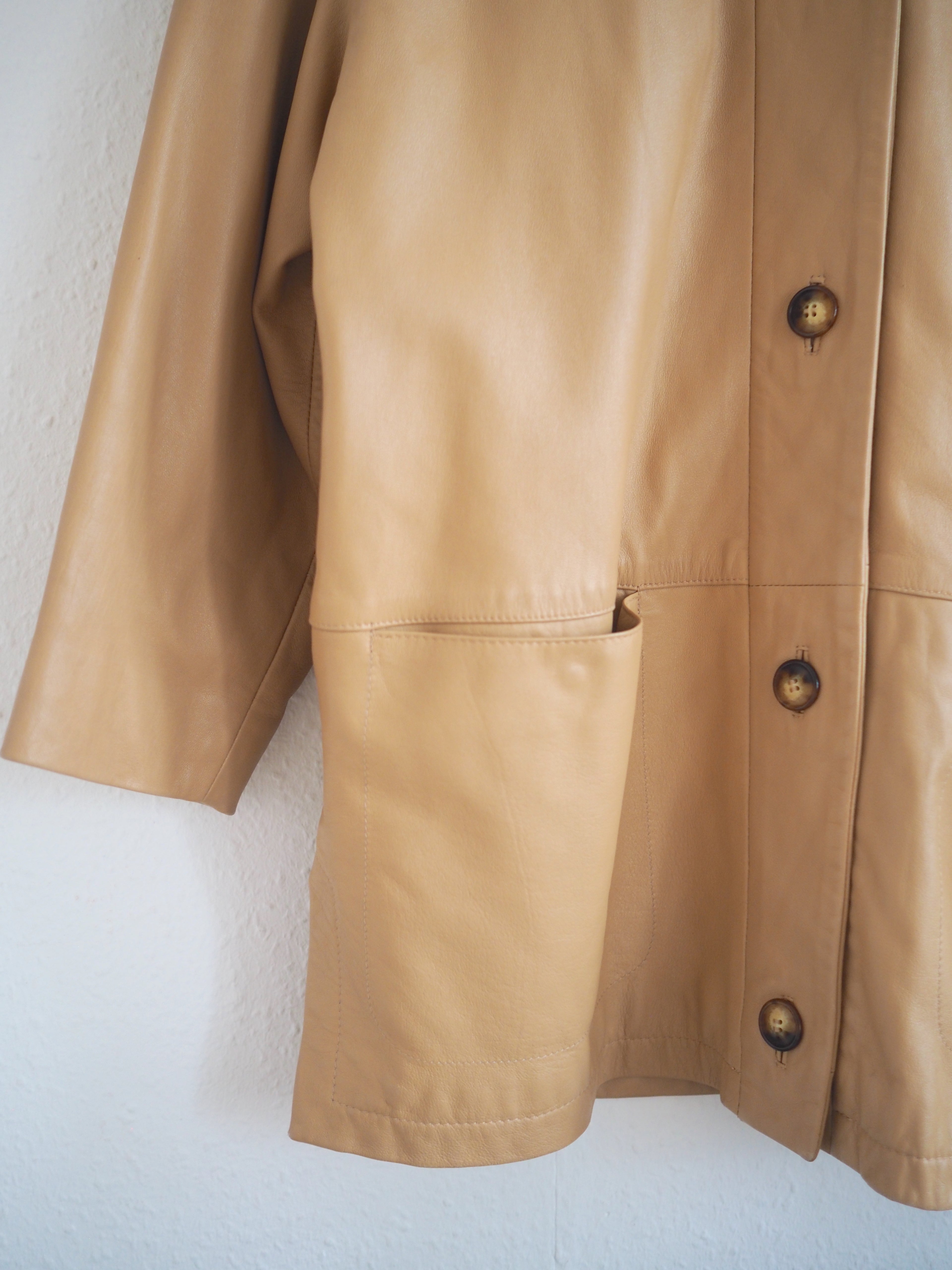 Relaxed-fit Leather Overshirt