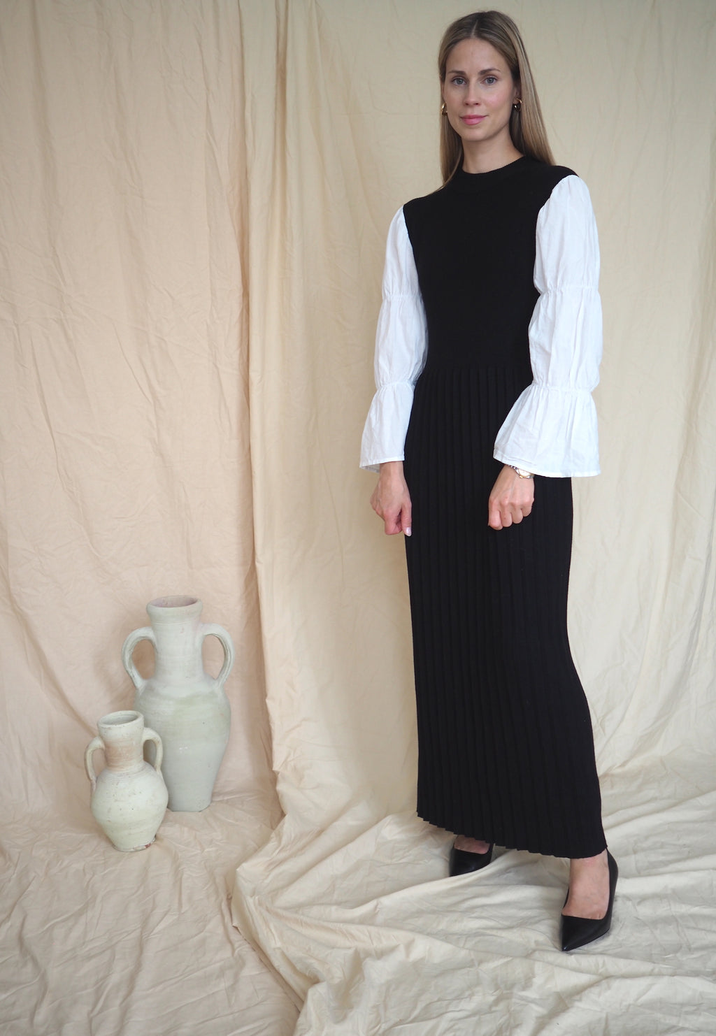 Ruffle Sleeve Dress