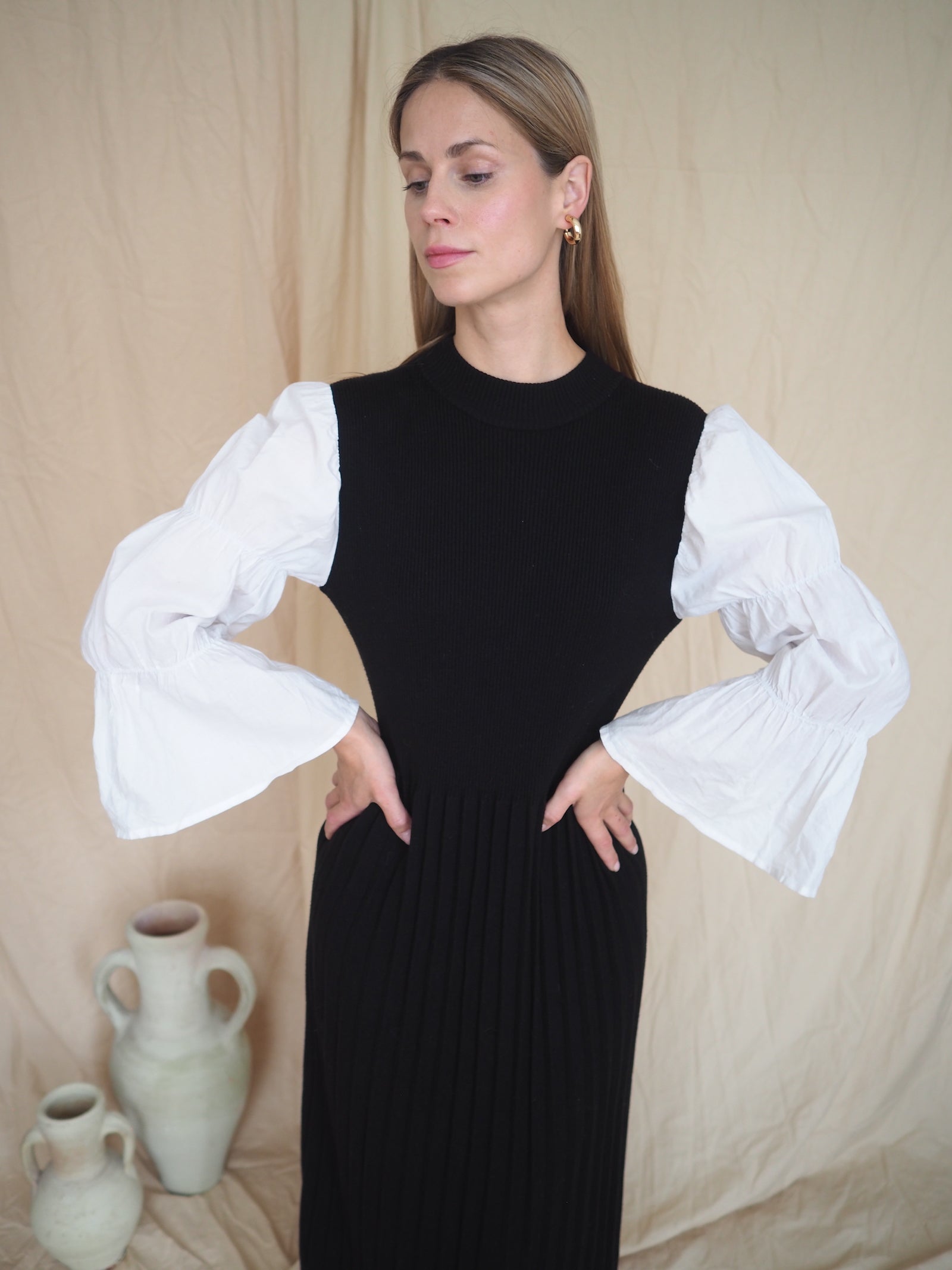 Ruffle Sleeve Dress