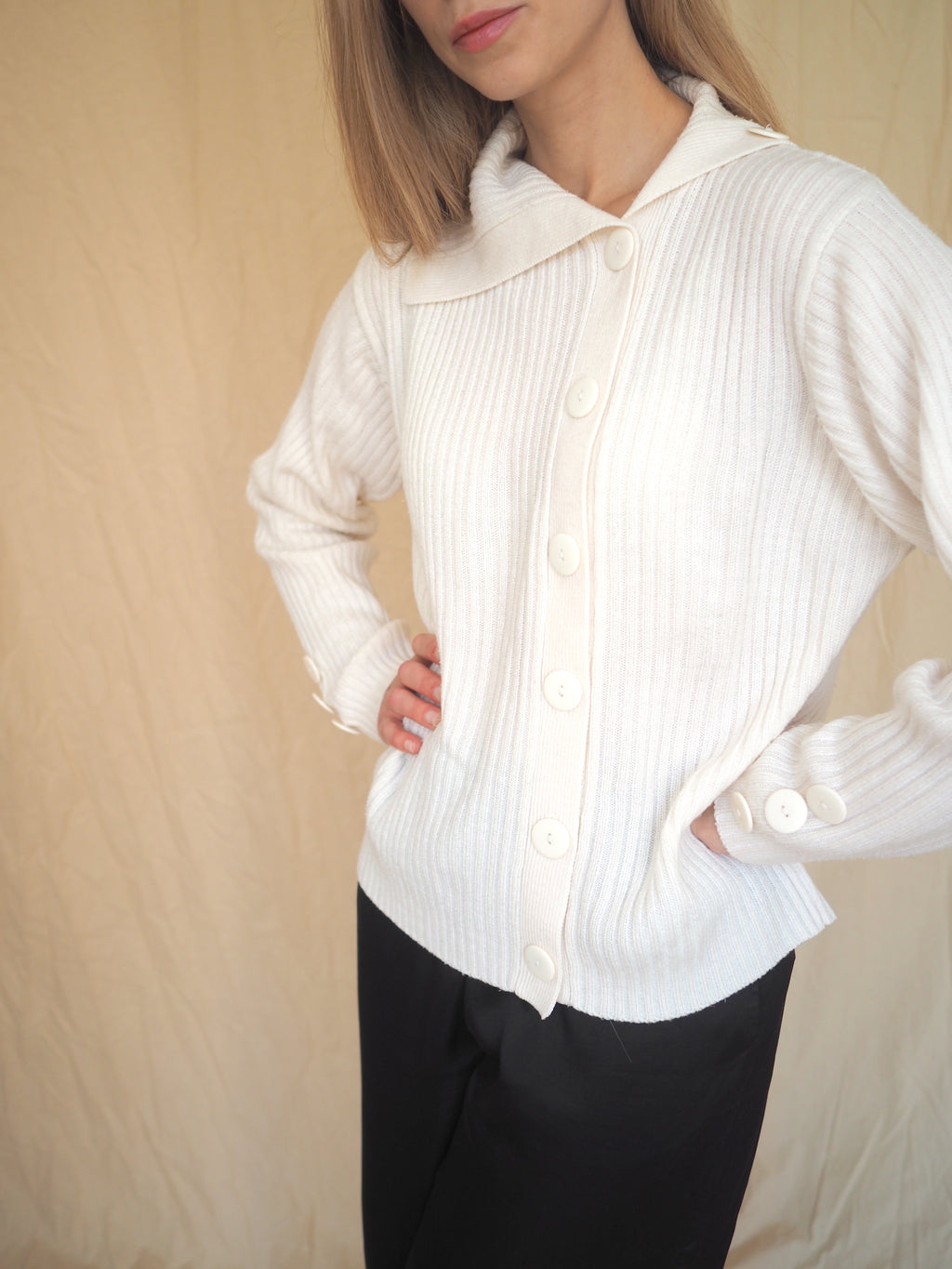 Buttoned Cardigan Sweater