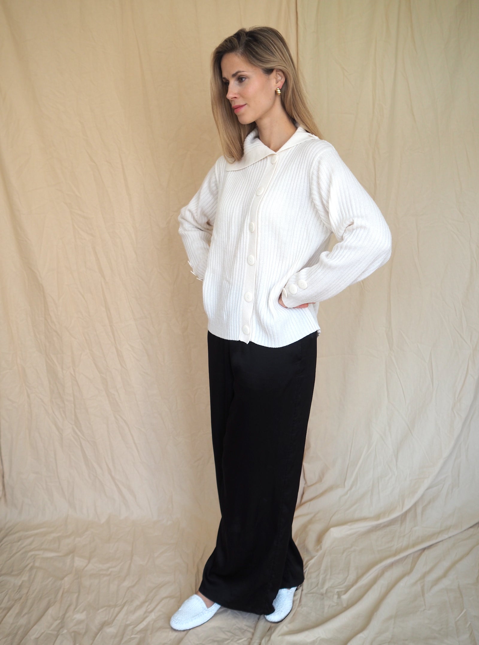 Buttoned Cardigan Sweater