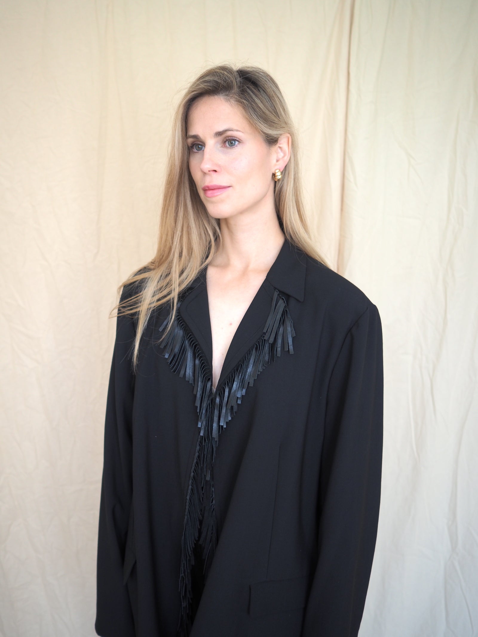 Oversize Fringe Blazer