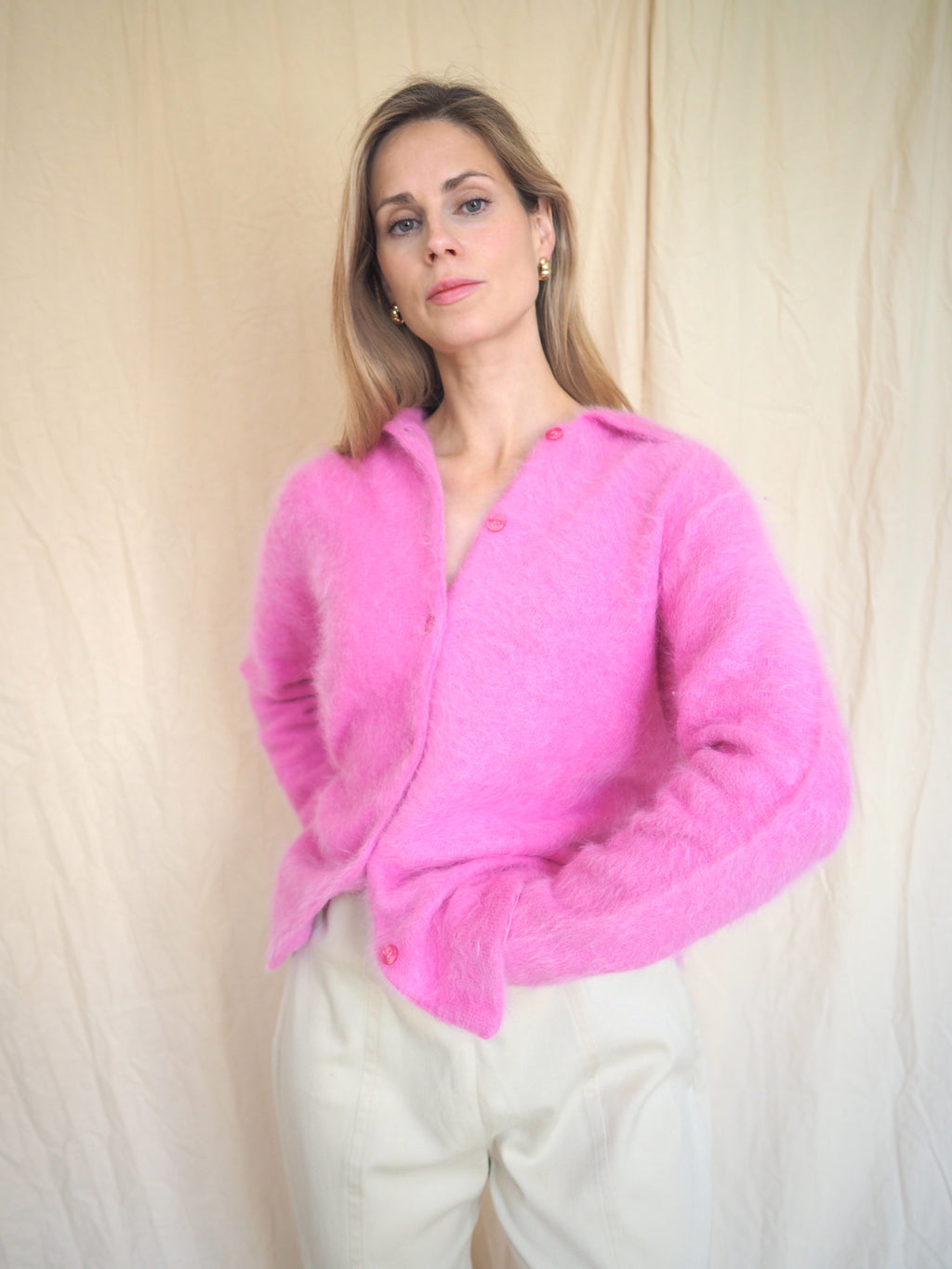 Soft Angora Cardigan 
