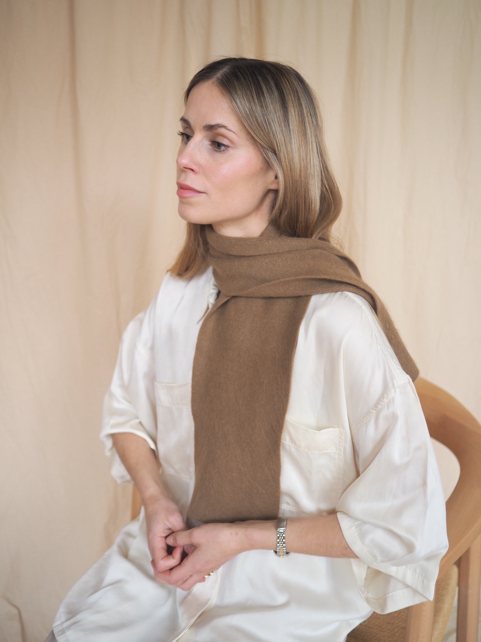 Angora Scarf Camel