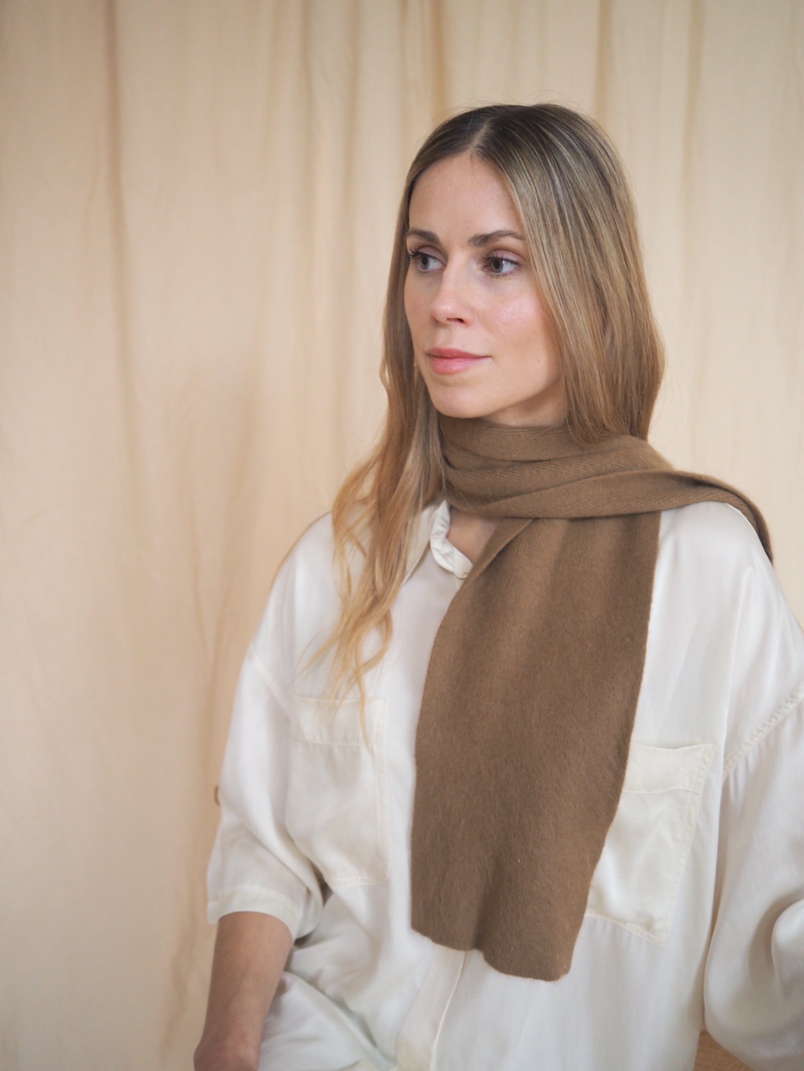 Angora Scarf Camel