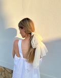 White Silk Scarf