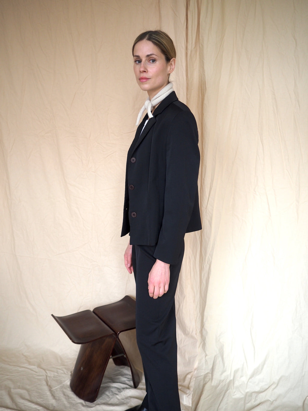 Women Stylish Black Tuxedo