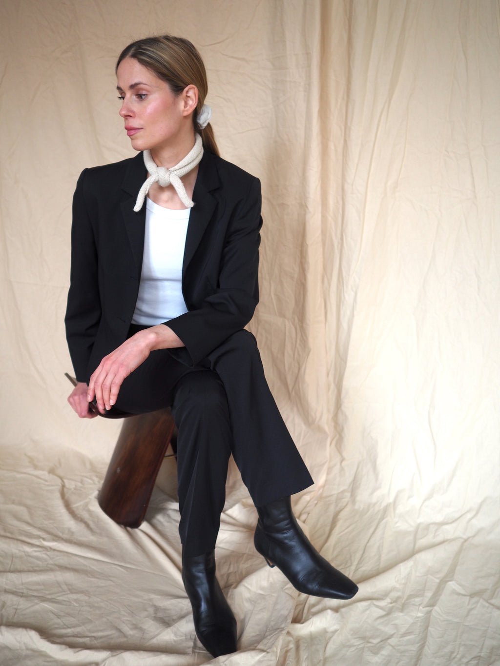 Women Stylish Black Tuxedo