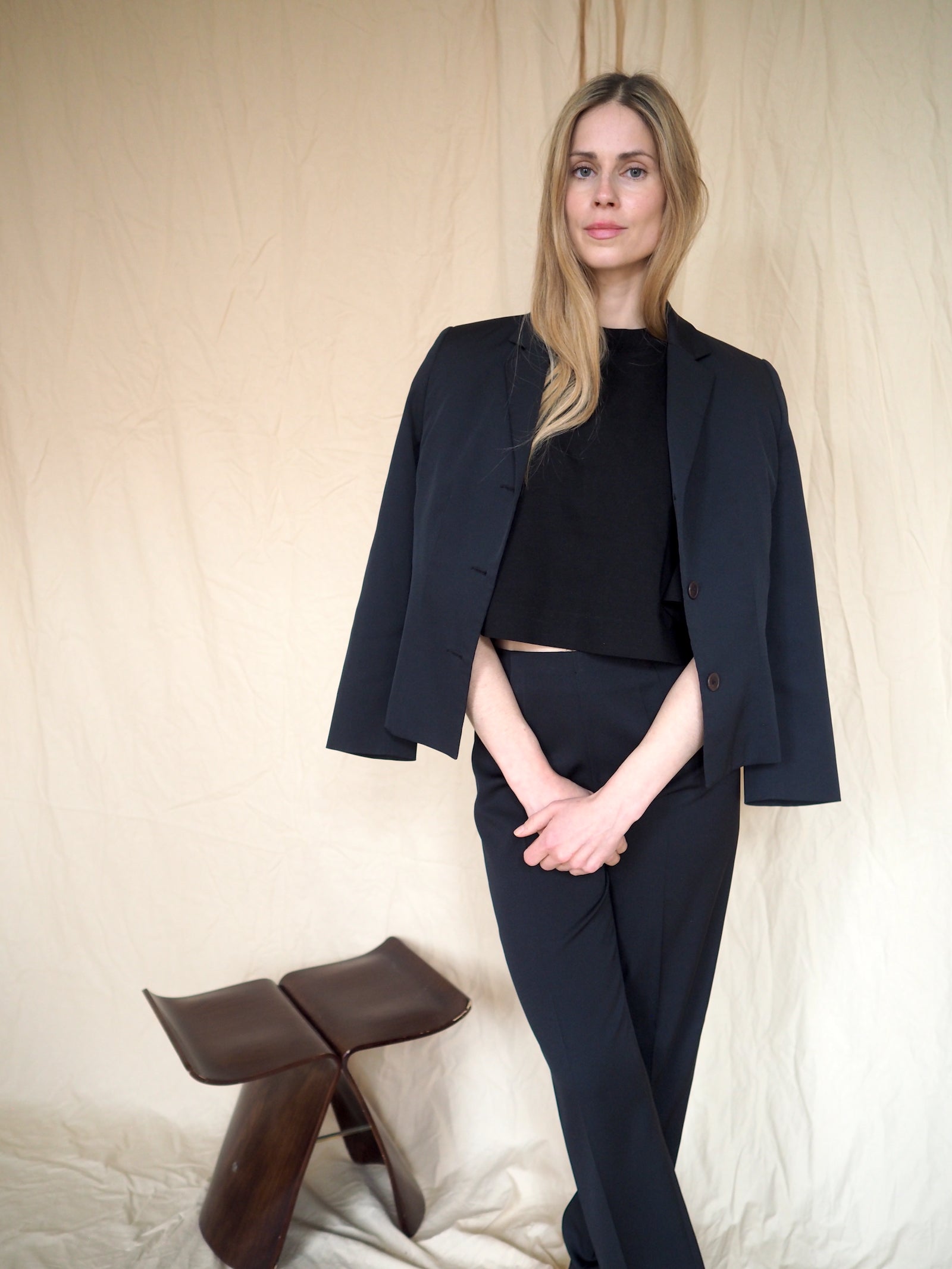 Women Stylish Black Tuxedo