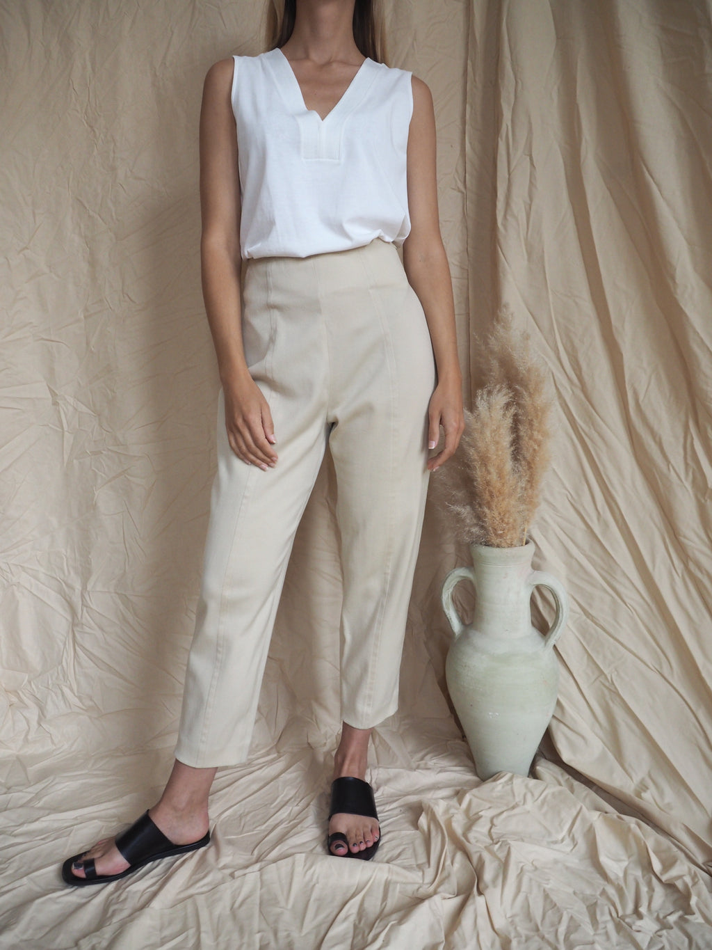 Tapered New Wool Trousers
