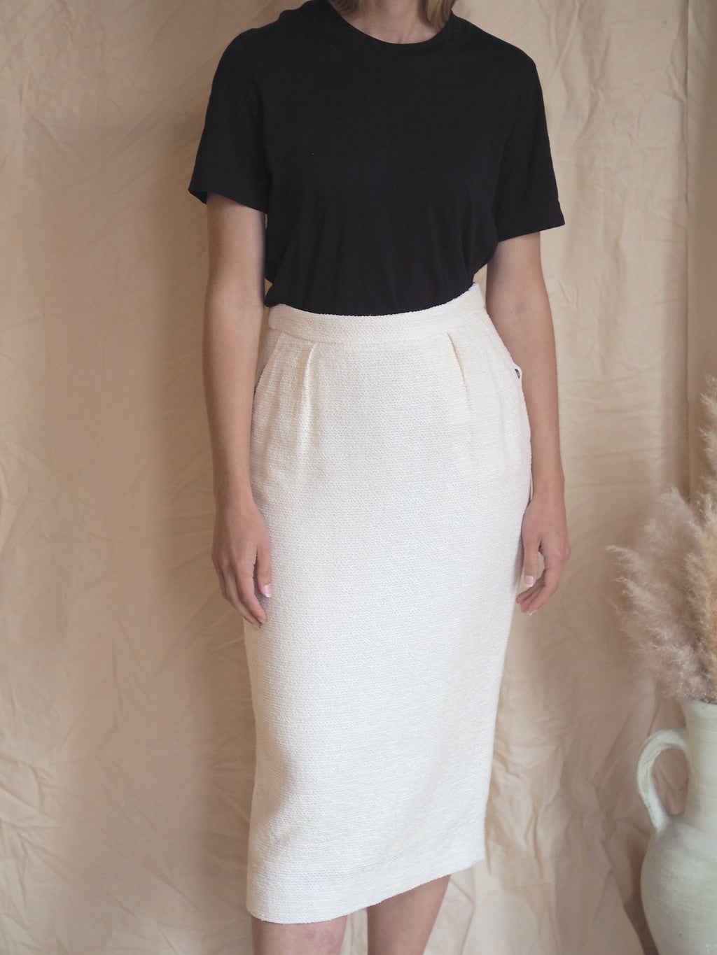 Yves Saint Laurent Silk Skirt