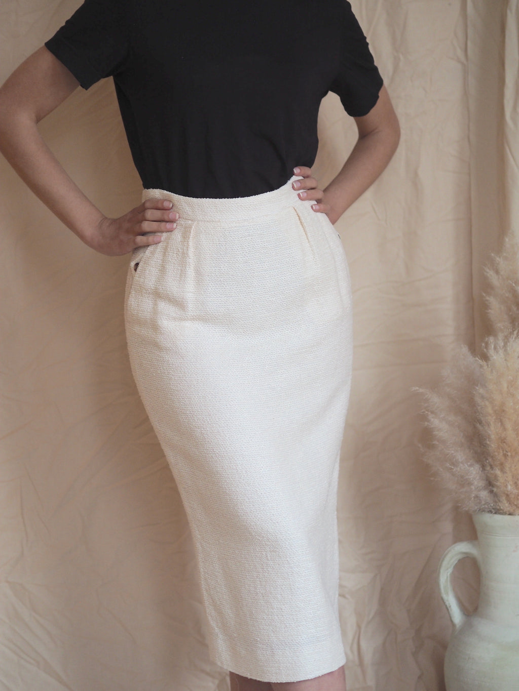 Yves Saint Laurent Silk Skirt