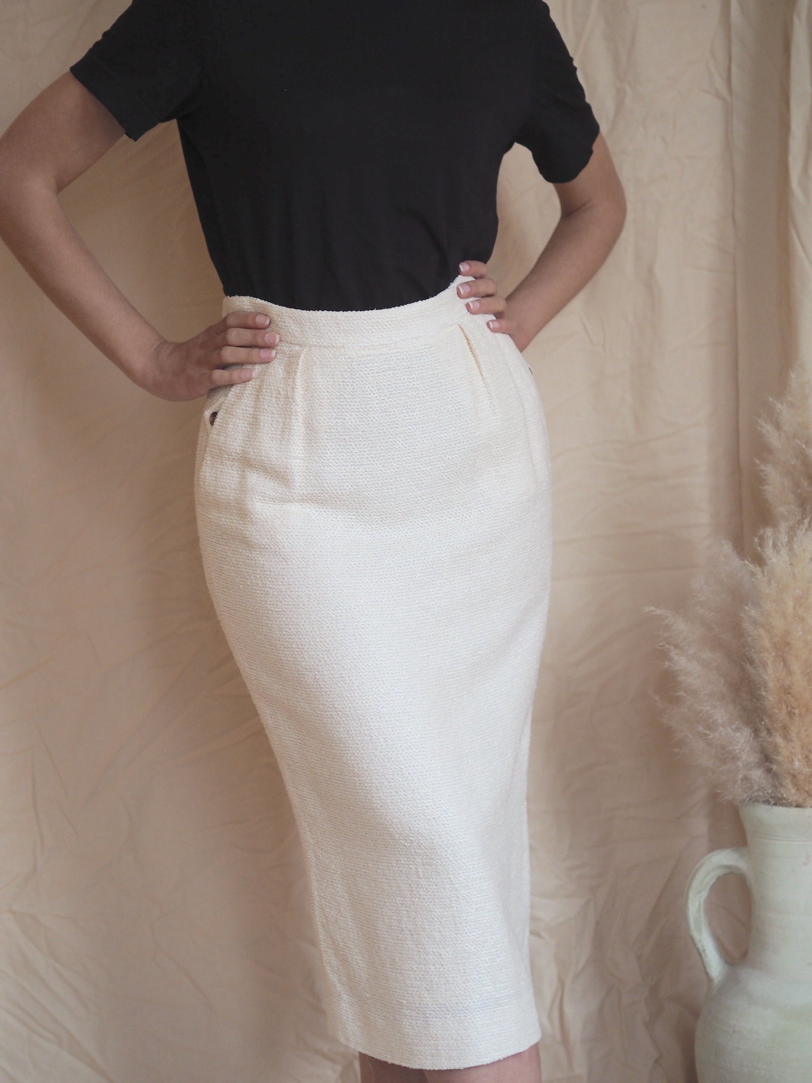 Yves Saint Laurent Silk Skirt
