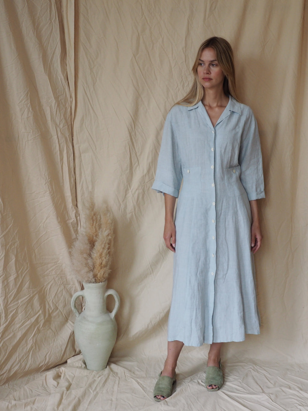 Linen Shirt Dress