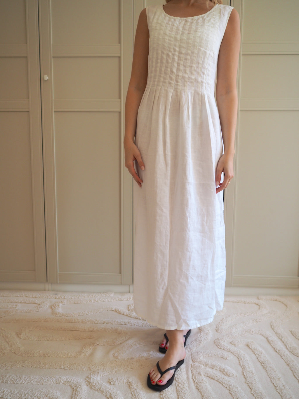 Sleeveless Linen Maxi Dress