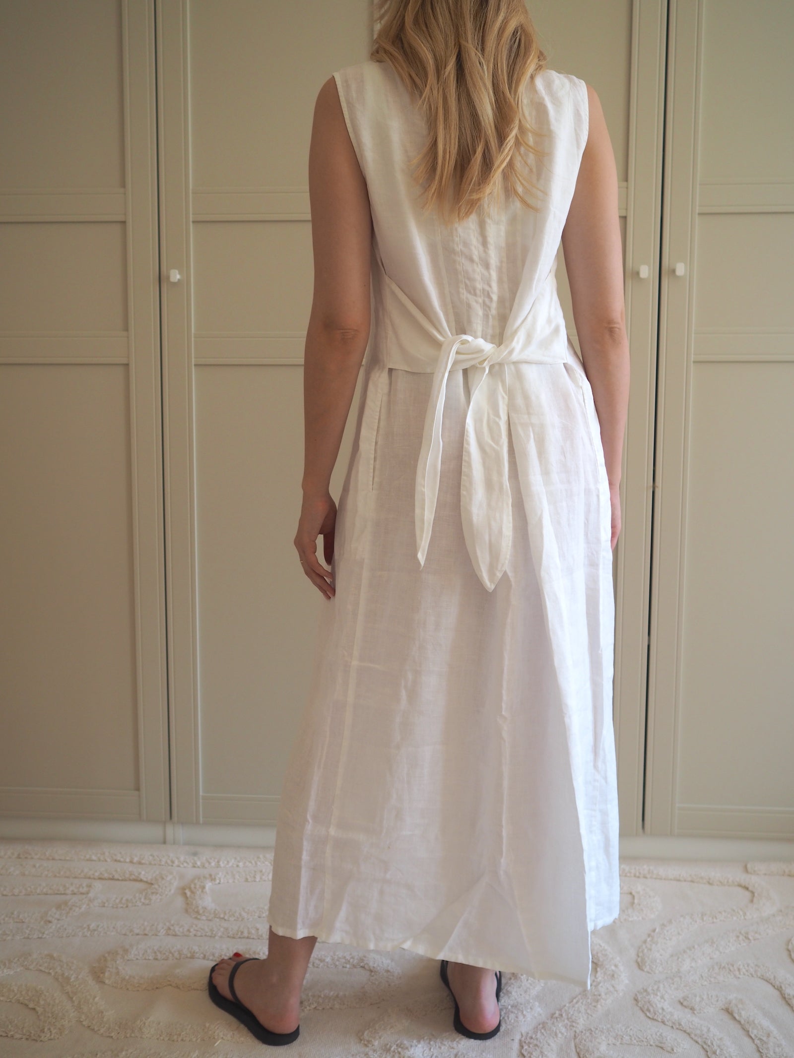 Sleeveless Linen Maxi Dress
