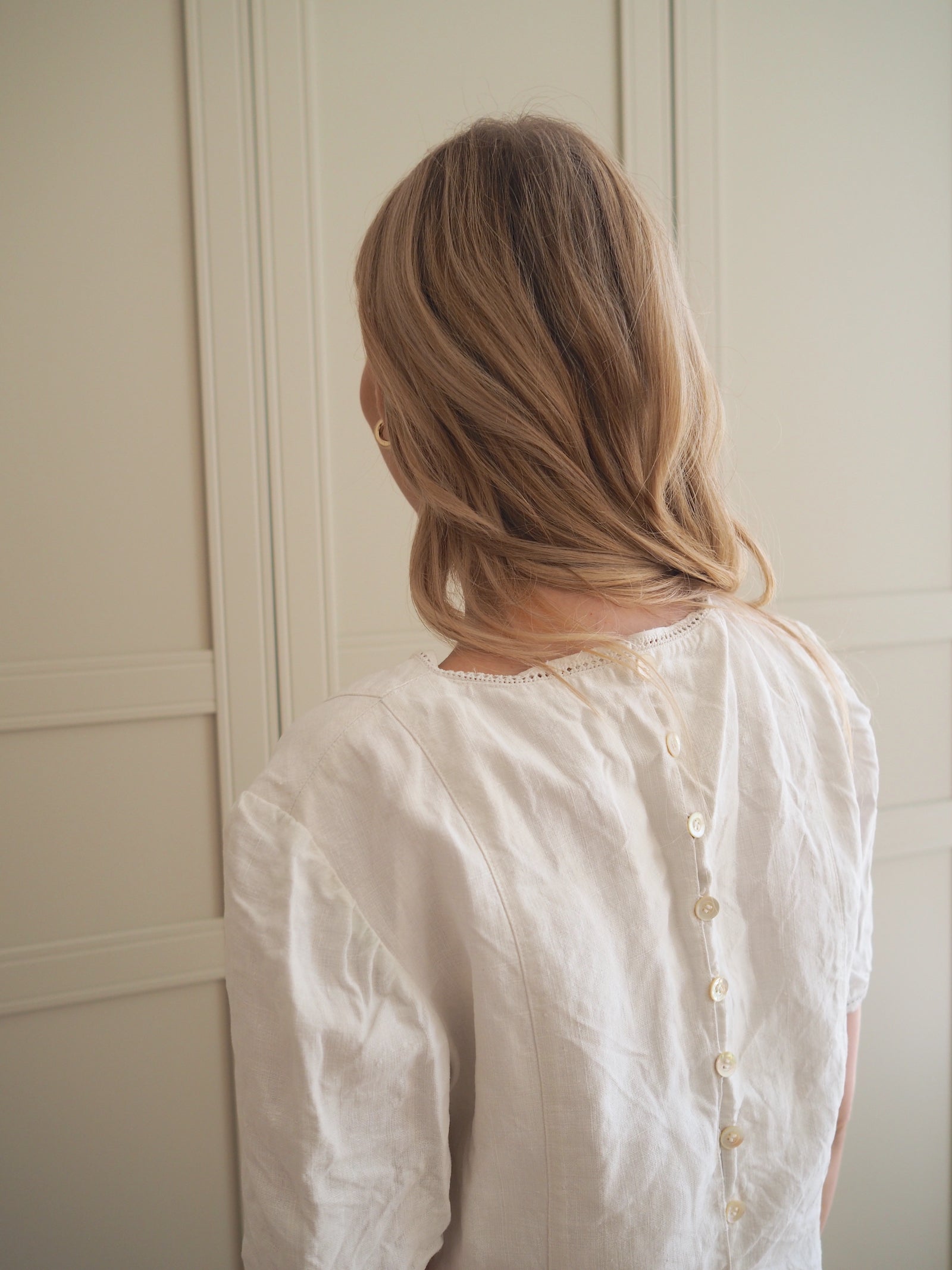 Embellished Linen Top