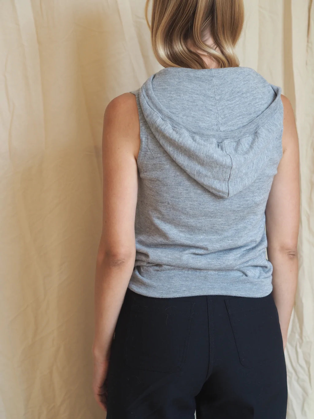 Joseph Sleeveless Cashmere Hoodie