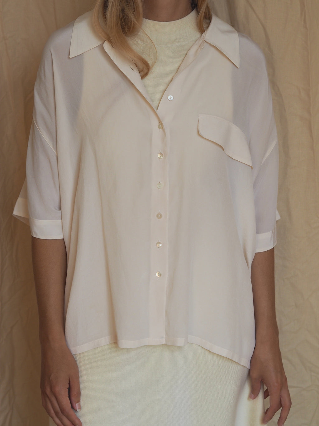 Off-white Silk Blouse
