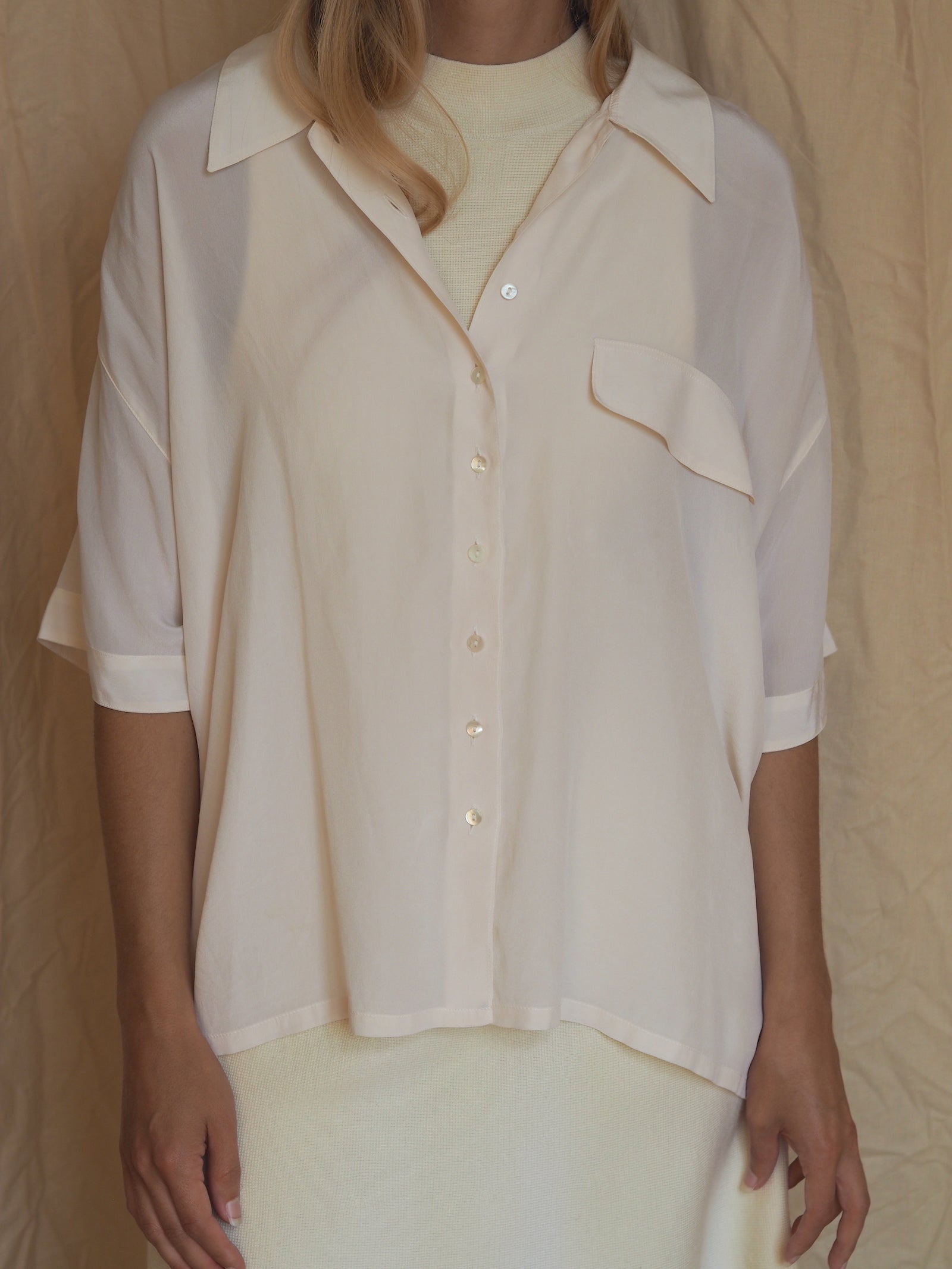 Off-white Silk Blouse