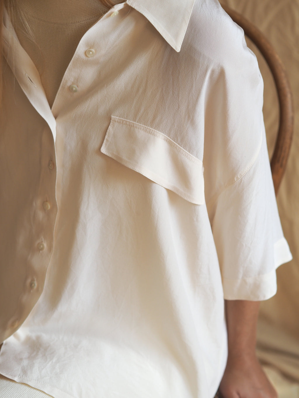 Off-white Silk Blouse