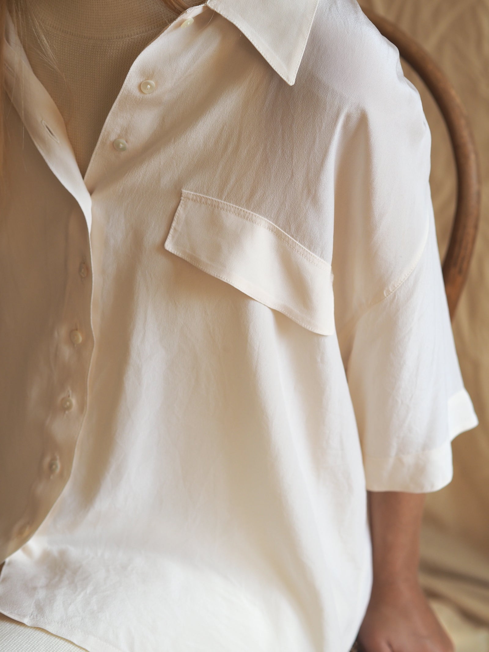 Off-white Silk Blouse