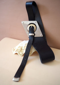80s Vintage Leather Belt