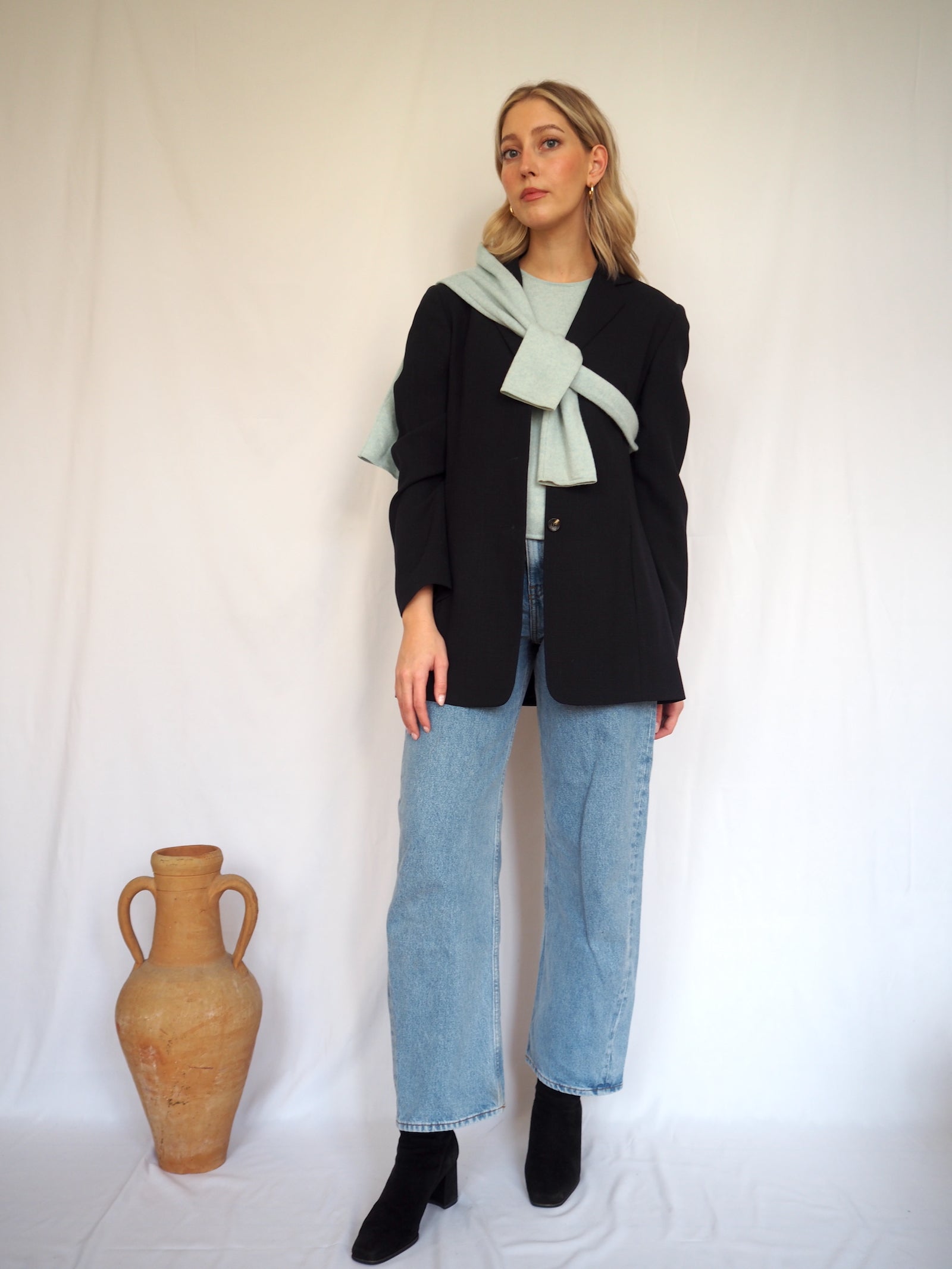 Navy New Wool Blazer