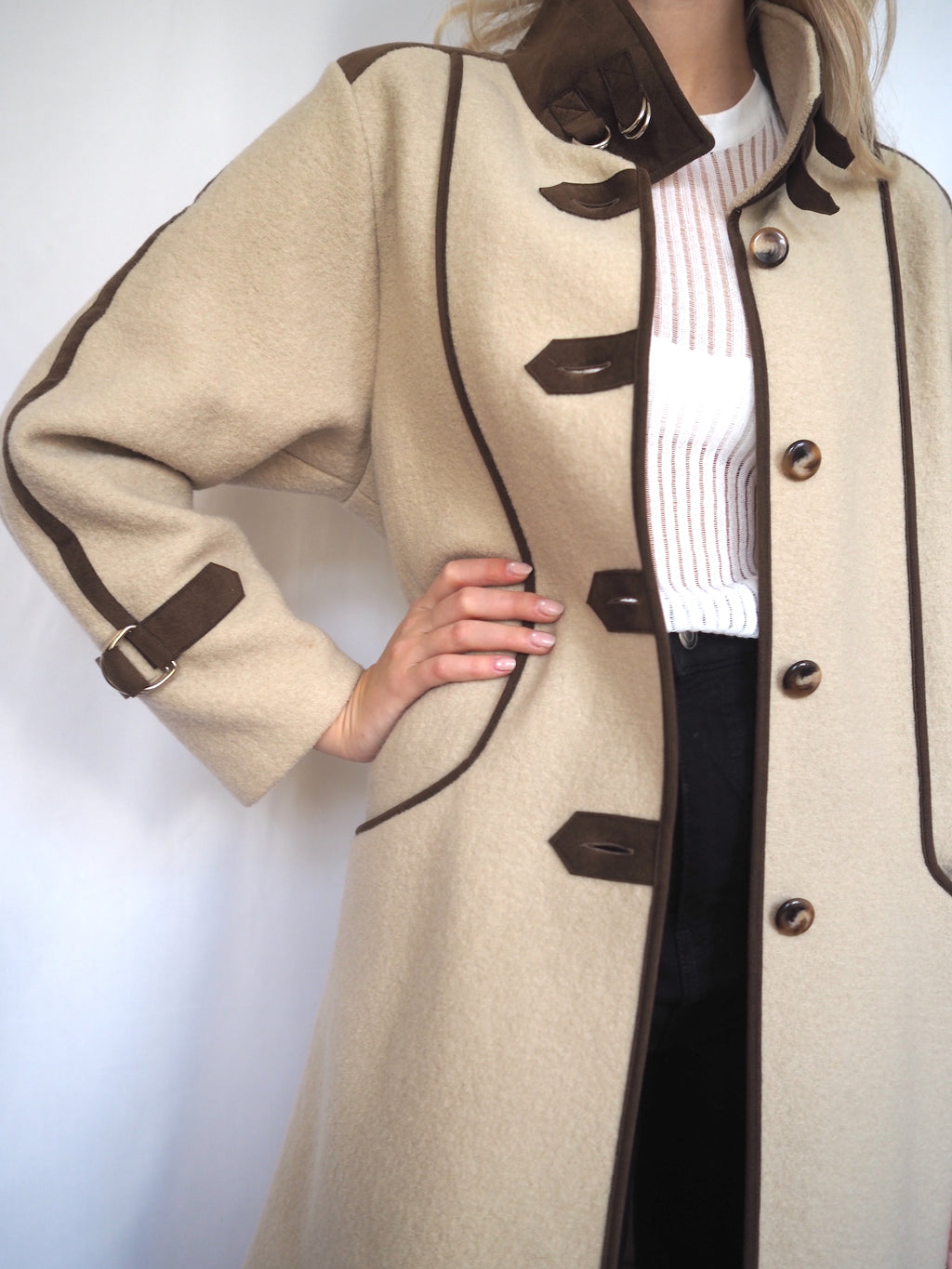 Utility Style Wool Coat