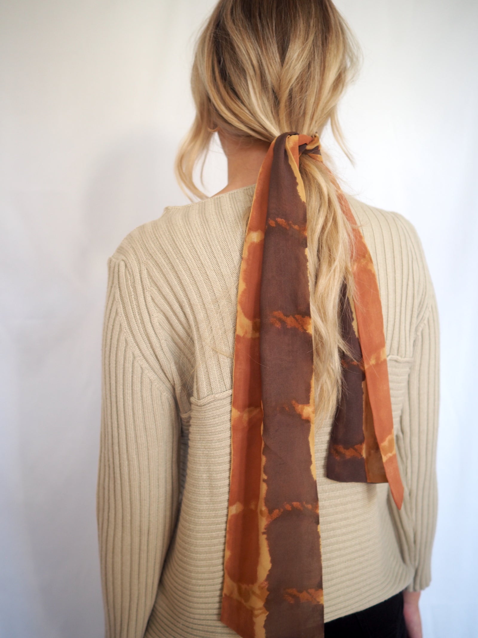 Multi-Coloured Silk Scarf