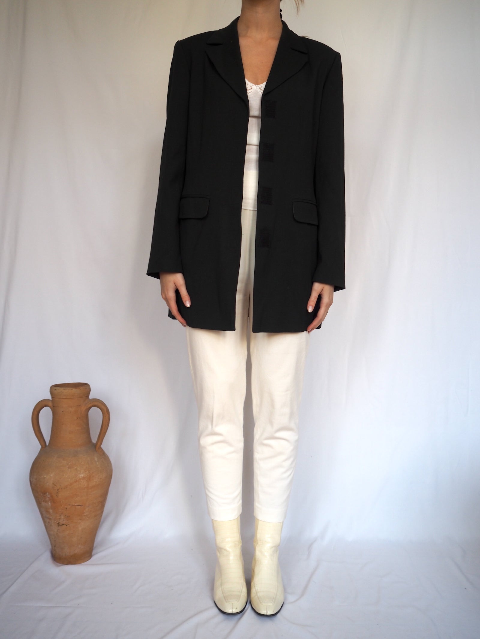 Long Wool Blazer