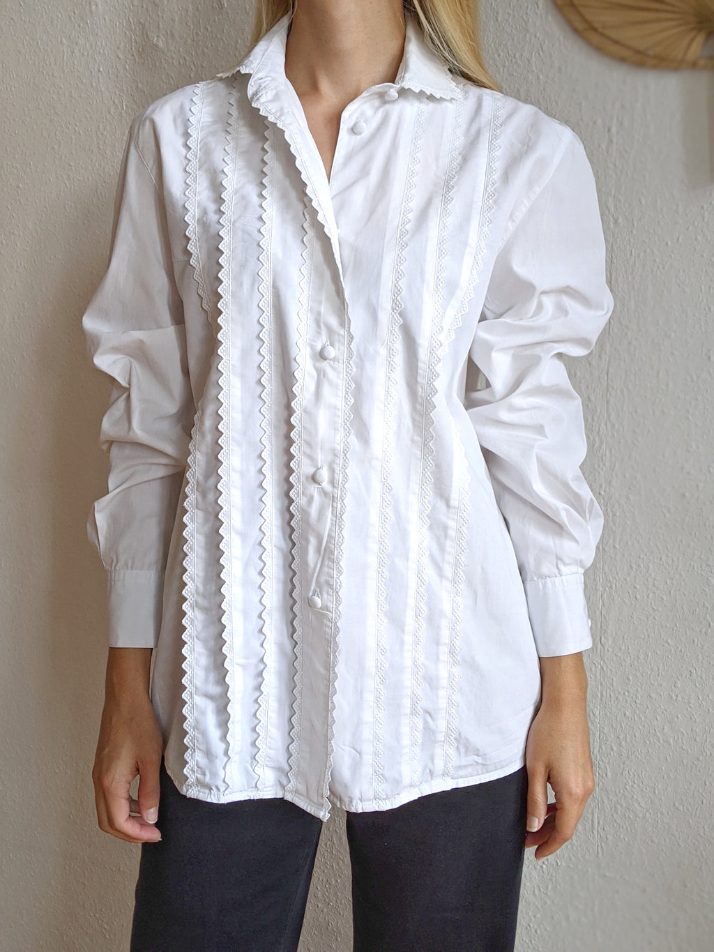 Lace-Trimmed Shirt
