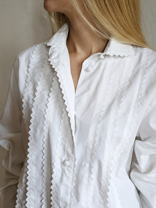Lace-Trimmed Shirt
