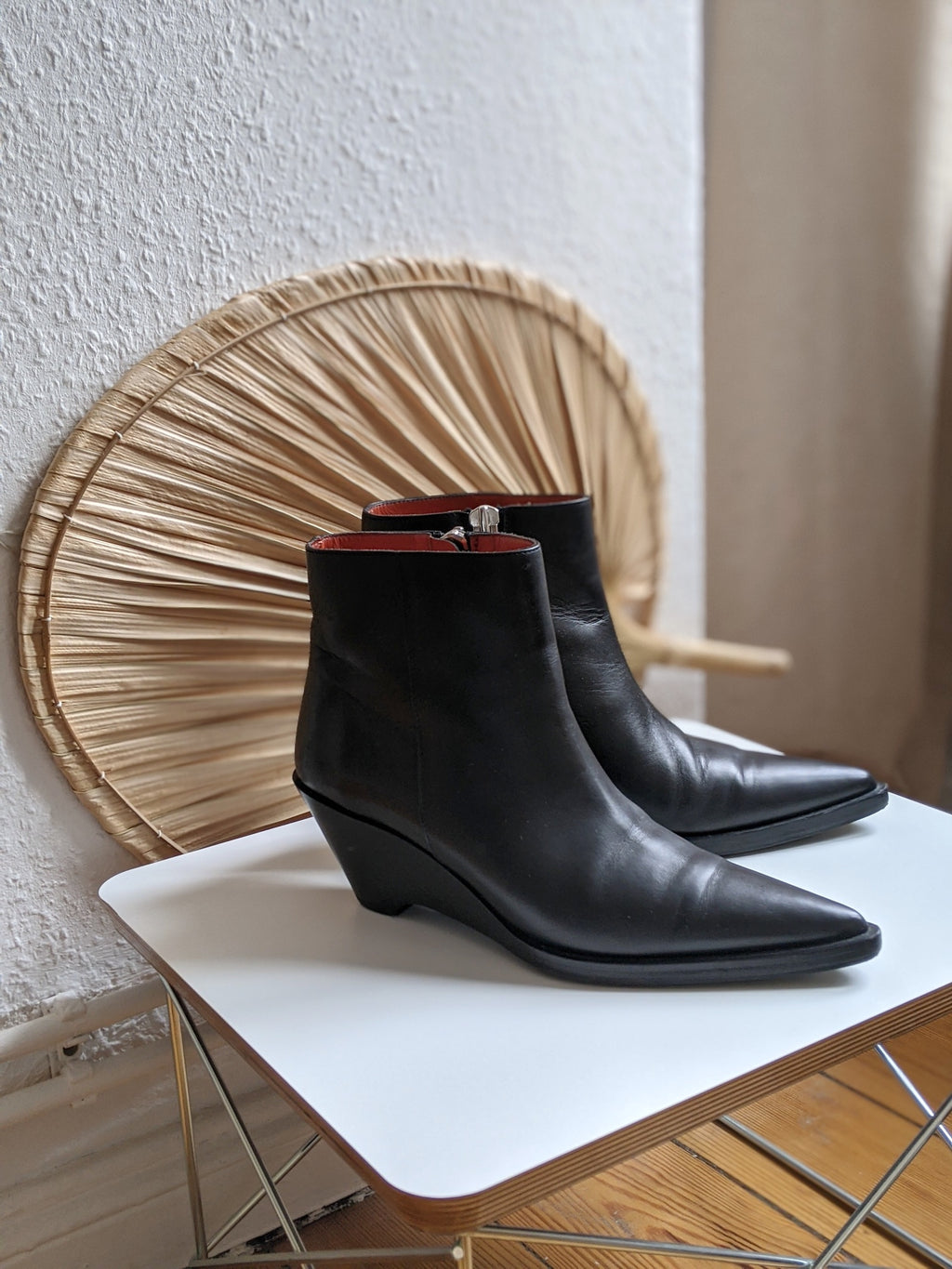 Acne Wedge Boots 