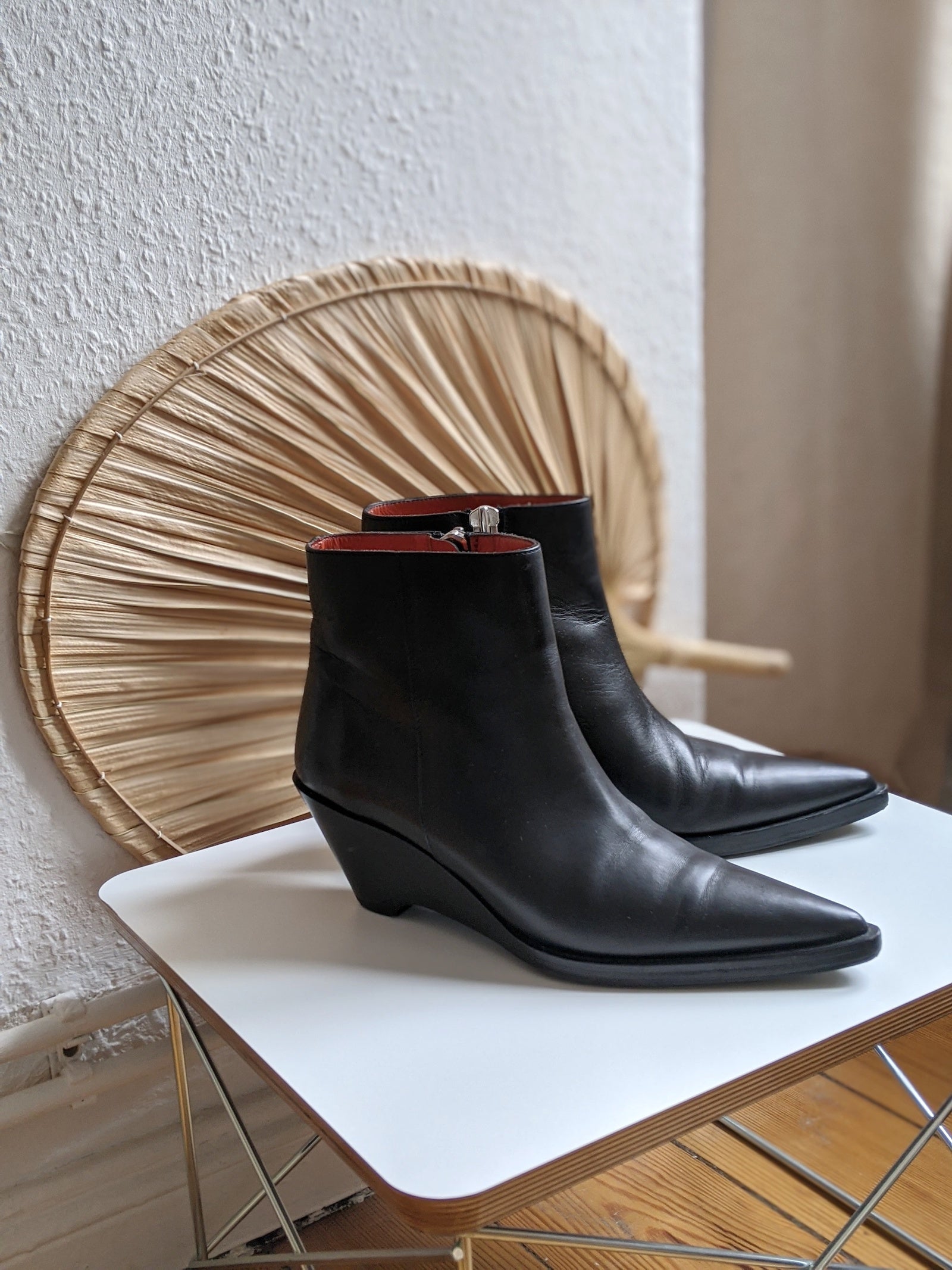 Acne Wedge Boots 