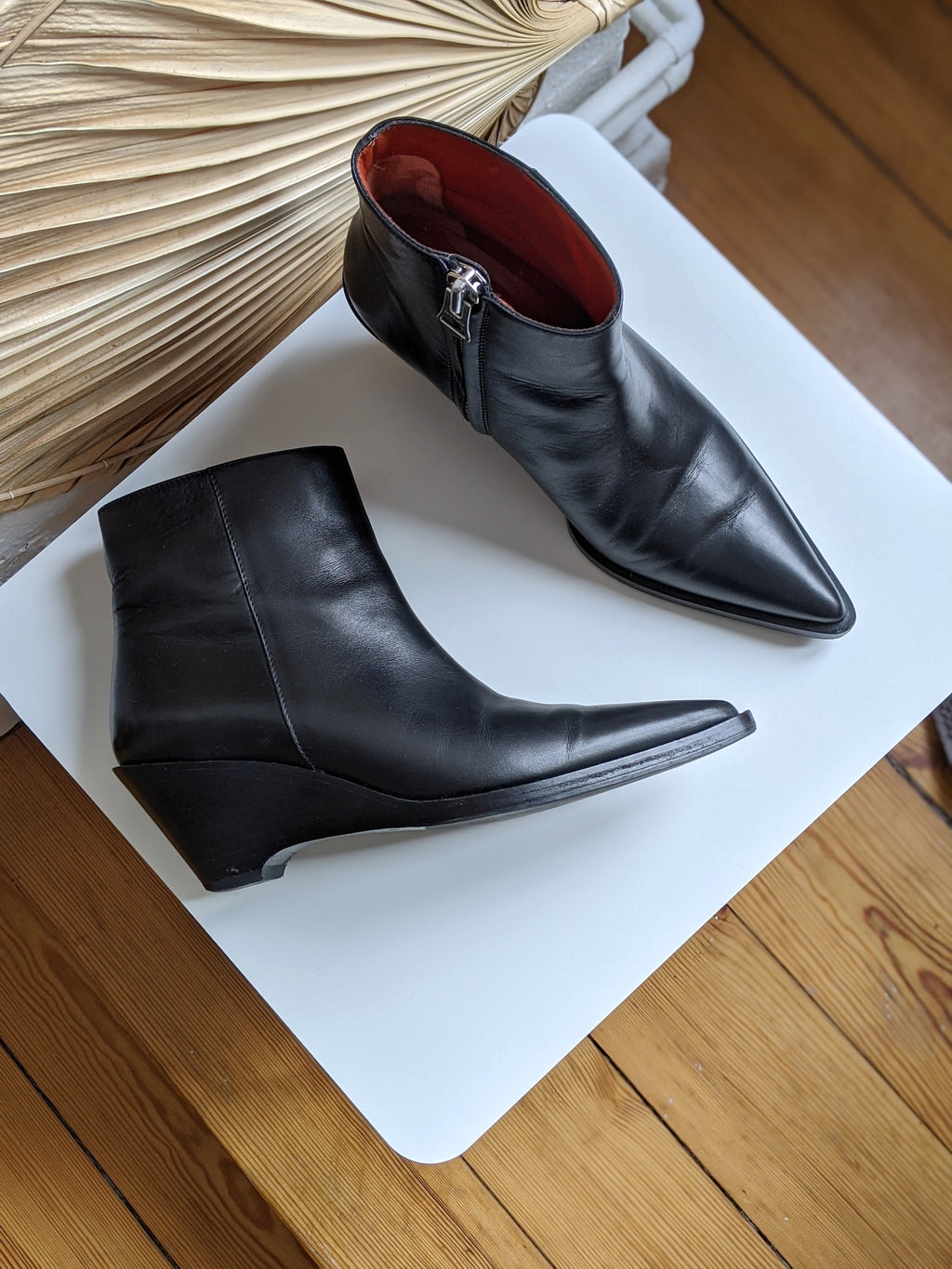 Acne Wedge Boots 
